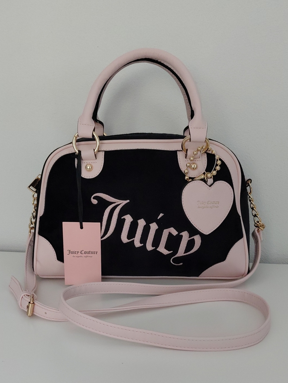 Juicy Couture Urban Heritage Velour Bowler Bag